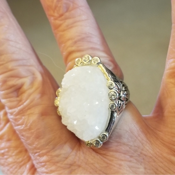 Silpada Sterling Silver & Druzy Ring - Picture 11 of 11